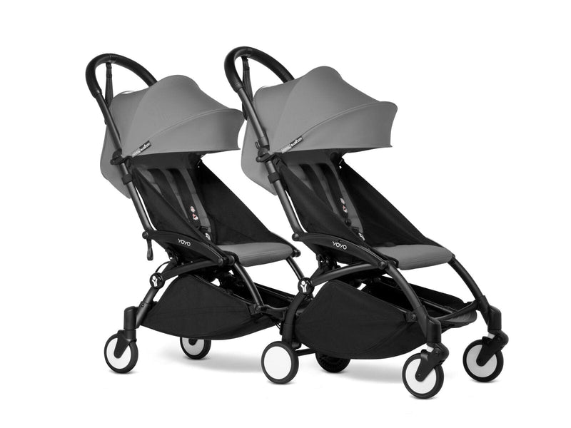 Babyzen YOYO2 Connect 6+ Double Stroller - Black / Grey