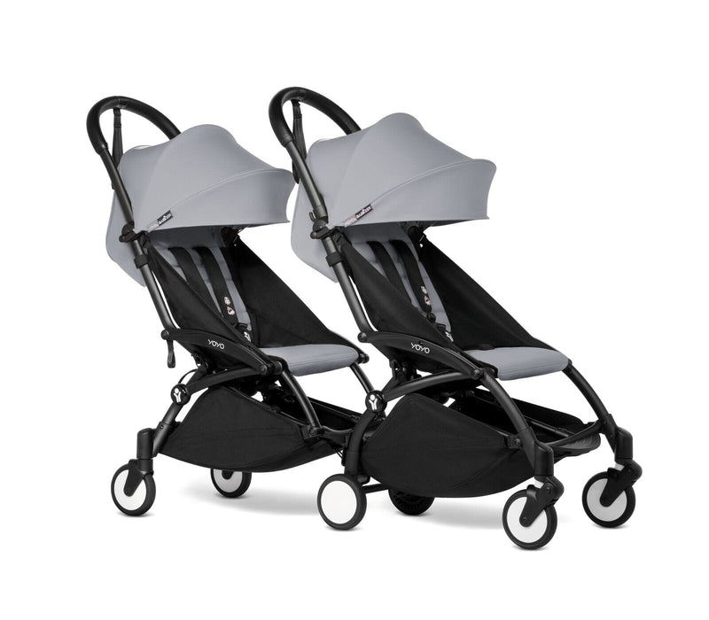 Babyzen YOYO2 Connect 6+ Double Stroller - Black / Stone