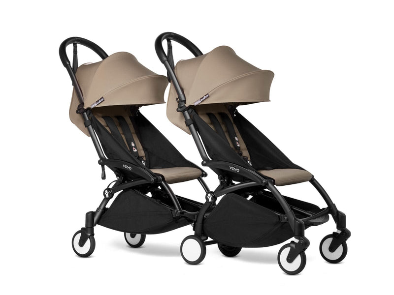 Babyzen YOYO2 Connect 6+ Double Stroller - Black / Taupe