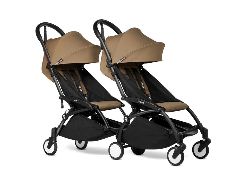 Babyzen YOYO2 Connect 6+ Double Stroller - Black / Toffee