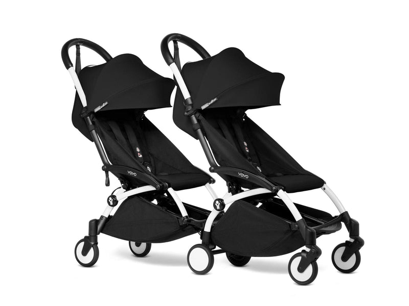 Babyzen YOYO2 Connect 6+ Double Stroller - White / Black