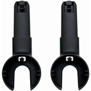 Black Bugaboo Donkey Stand/Runner Adapter Pair - Front View | Strolleria