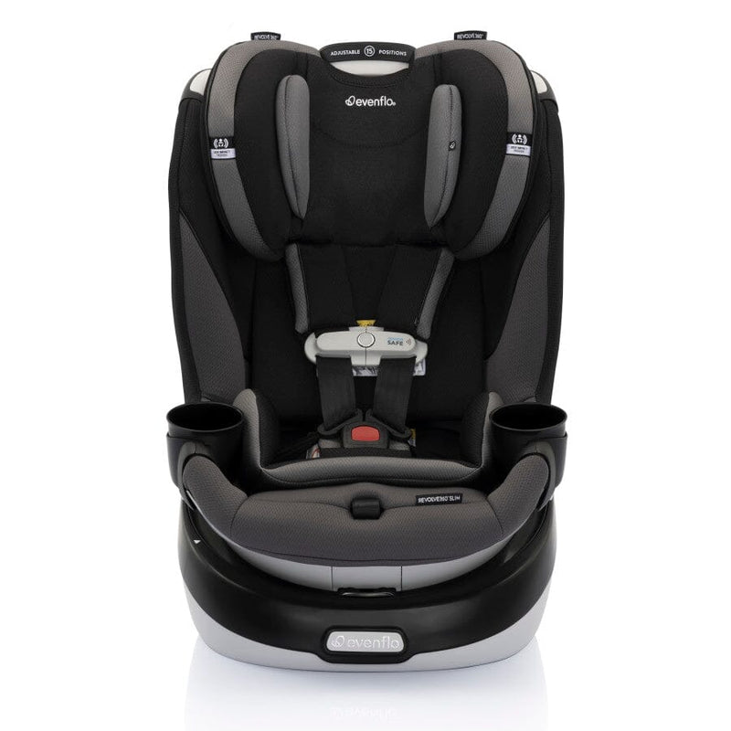 Evenflo Revolve360 Slim 2-in-1 Rotational Car Seat with SensorSafe Obsidian Black 