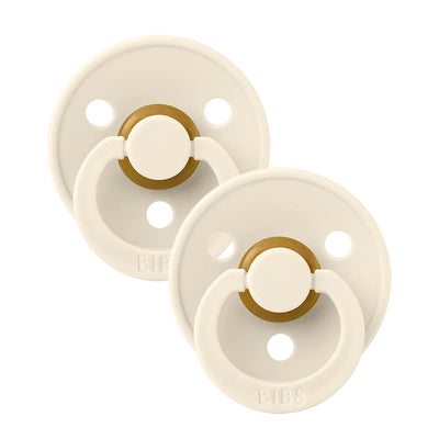 BIBS Colour Pacifier - 2 Pack Ivory / Ivory