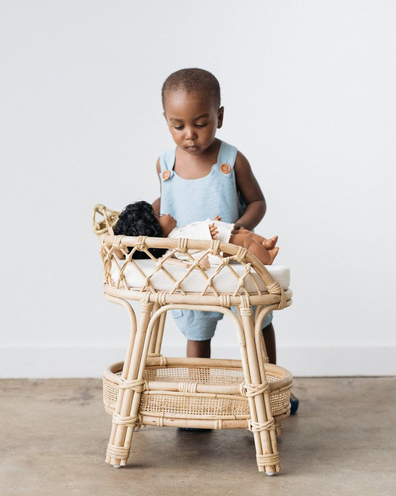 Ellie & Becks Co. Aria Doll Rattan Changing Table