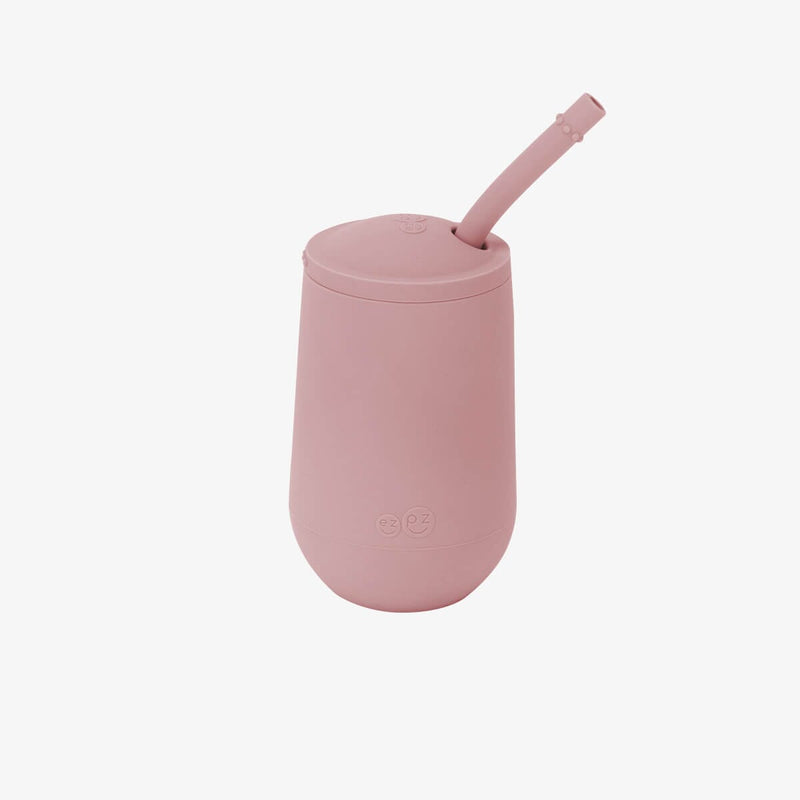 ezpz Happy Cup + Straw System - Blush