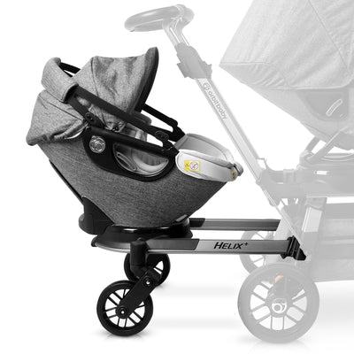 Orbit Baby Helix+ with G5 Infant Car Seat - Titanium / Mélange Grey