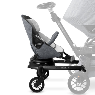 Orbit Baby Helix+ with Stroller Seat - Black / Mélange Grey