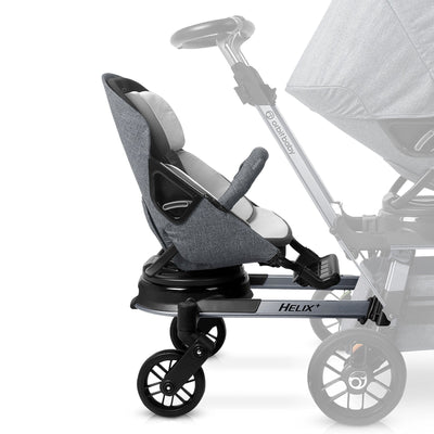 Orbit Baby Helix+ with Stroller Seat - Titanium / Mélange Grey
