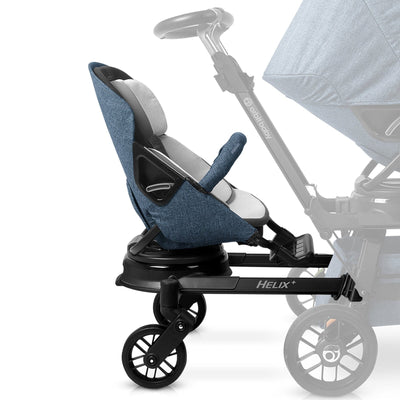 Orbit Baby Helix+ with Stroller Seat - Black / Mélange Navy