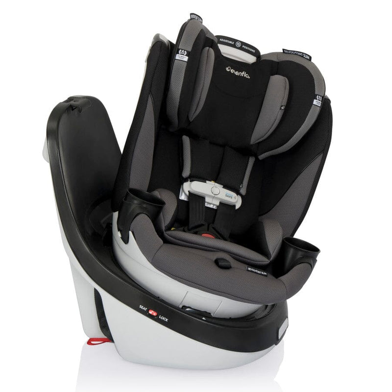 Evenflo Revolve360 Slim 2-in-1 Rotational Car Seat with SensorSafe Obsidian Black