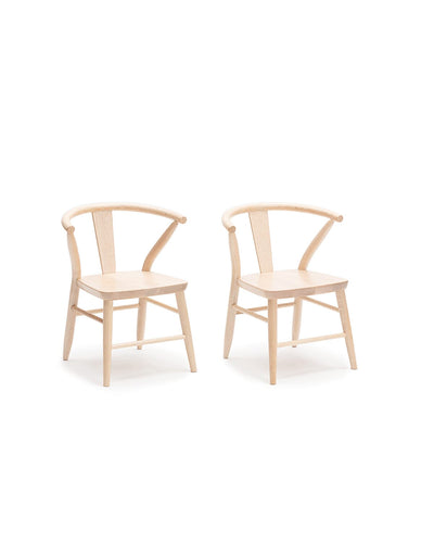 Milton & Goose Crescent Chairs Natural Pair