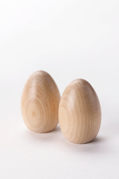 Milton & Goose Wooden Eggs Natural Detail
