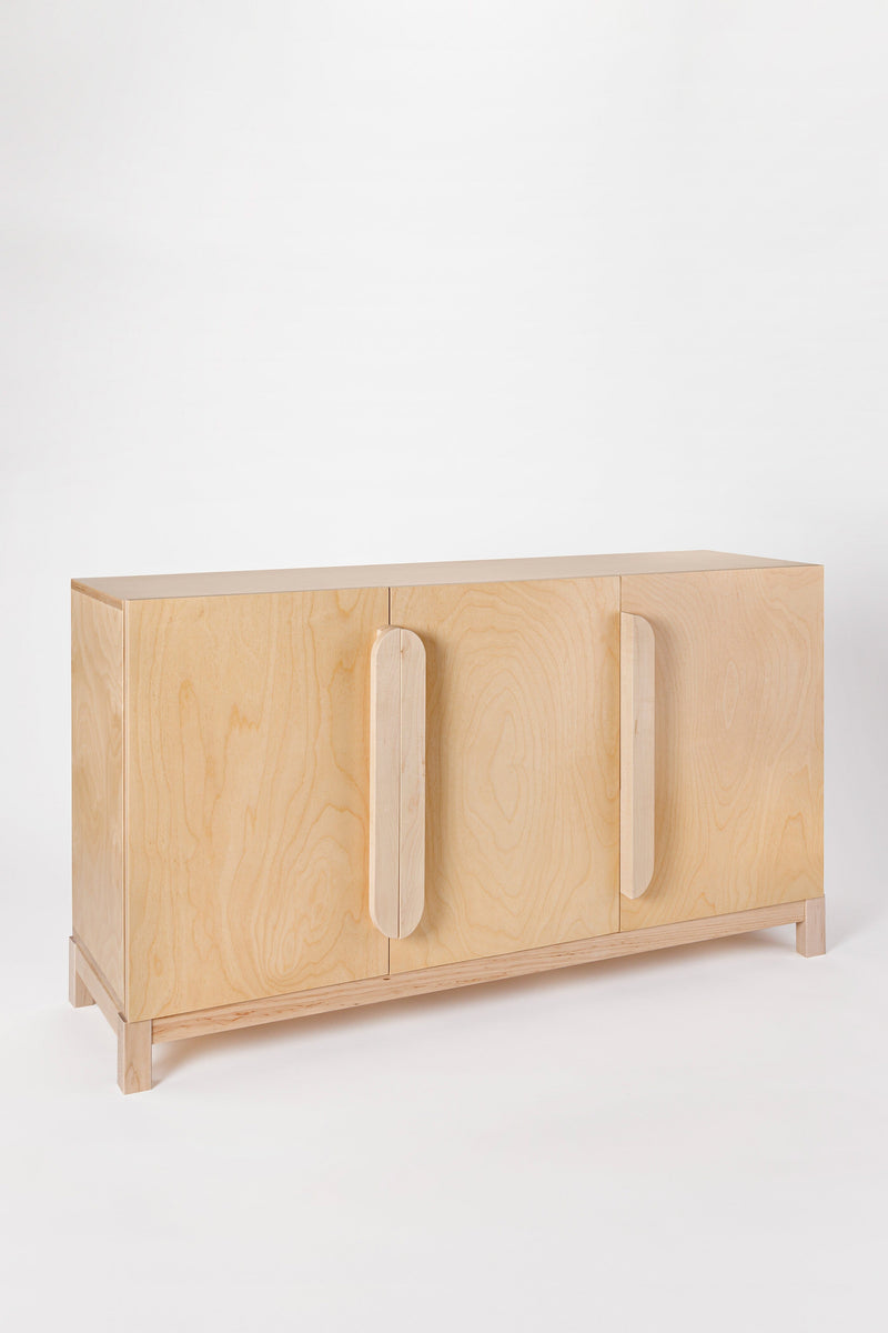Milton and Goose Wooden Toy Storage Console Natural Angled