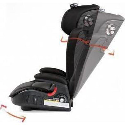 Peg Perego Viaggio HBB 120 Booster Car Seat-Licorice - Black Eco Leather-IMVI01US35BL13DX13-Strolleria