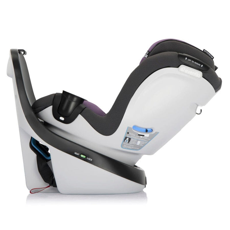 Evenflo Revolve360 Slim 2-in-1 Rotational Car Seat with SensorSafe Amethyst