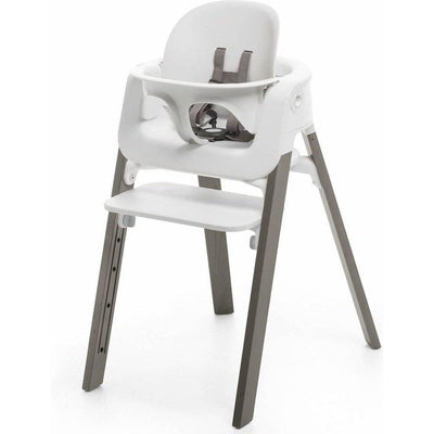 Stokke Steps High Chair - Hazy Grey Legs with White Seat