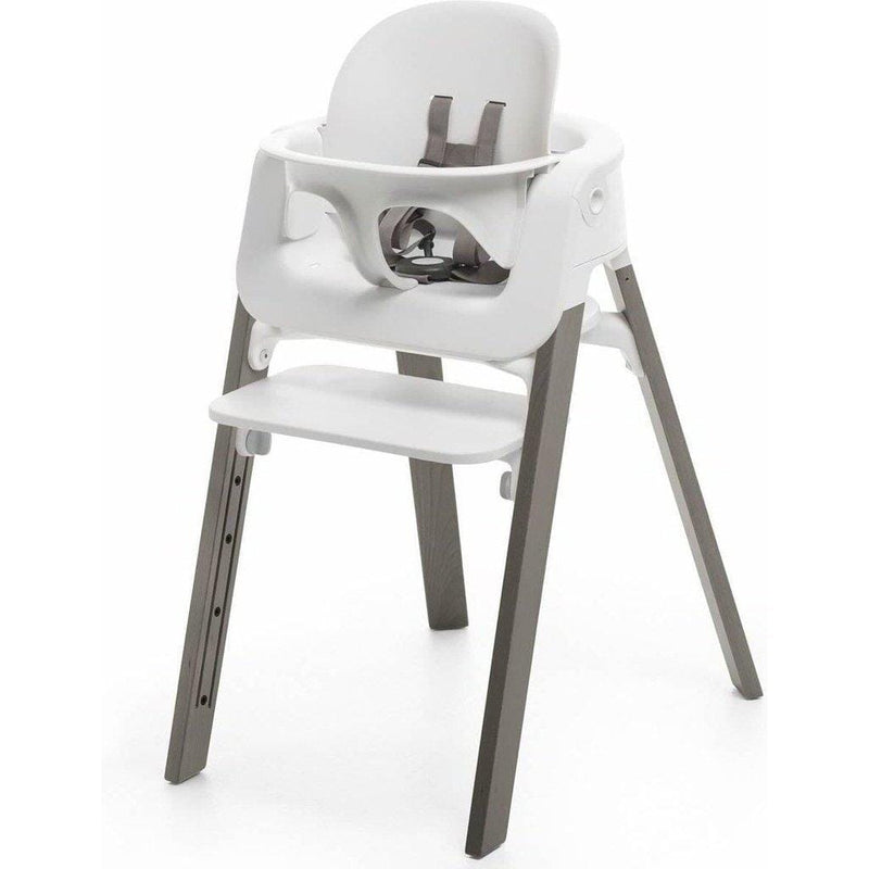 Stokke Steps High Chair - Hazy Grey Legs with White Seat