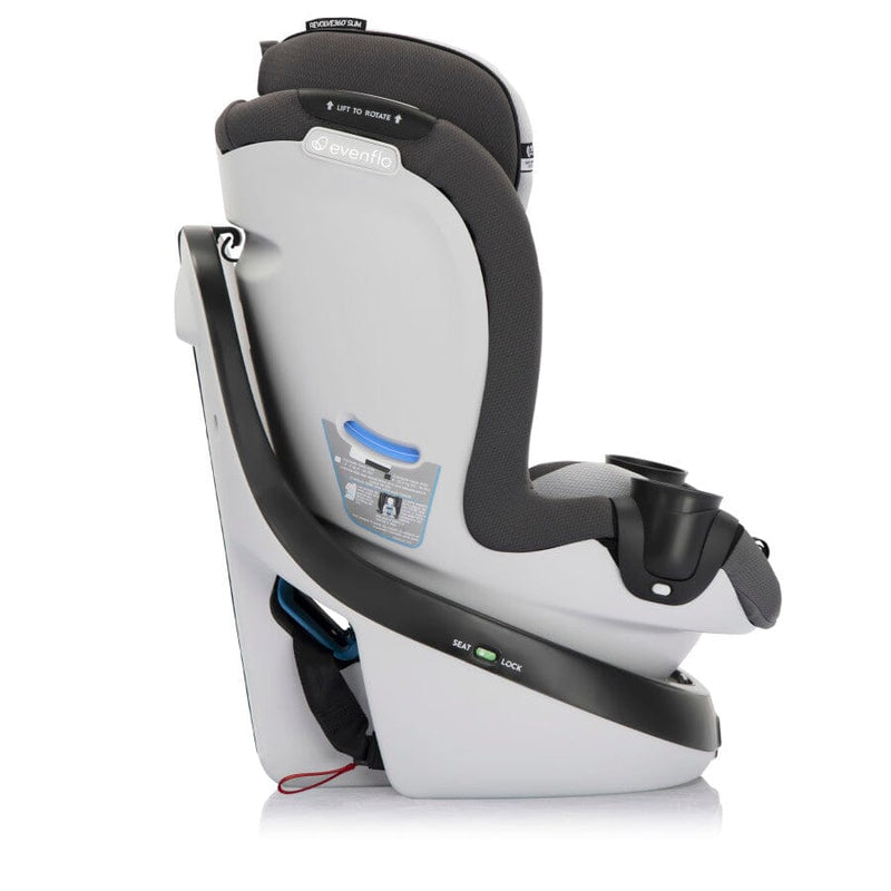 Evenflo Revolve360 Slim 2-in-1 Rotational Car Seat with SensorSafe Pearl Gray