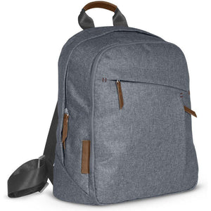 Blue Grey Melange UPPAbaby Changing Backpack Gregory - Three Quarter Side Angle | Strolleria