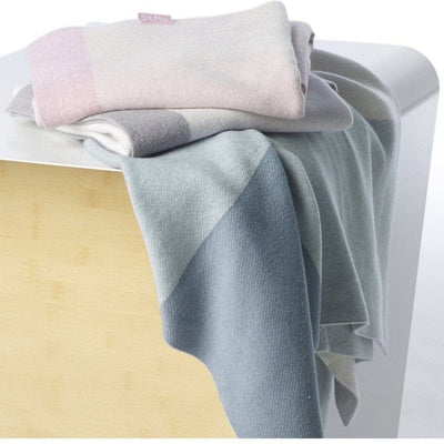 UPPAbaby Knit Blanket-Blue Color Block-0918-BLA-WW-BLU-Strolleria