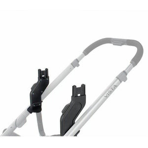 UPPAbaby Upper Adapter Installed on VISTA Double Stroller Frame - Side View | Strolleria