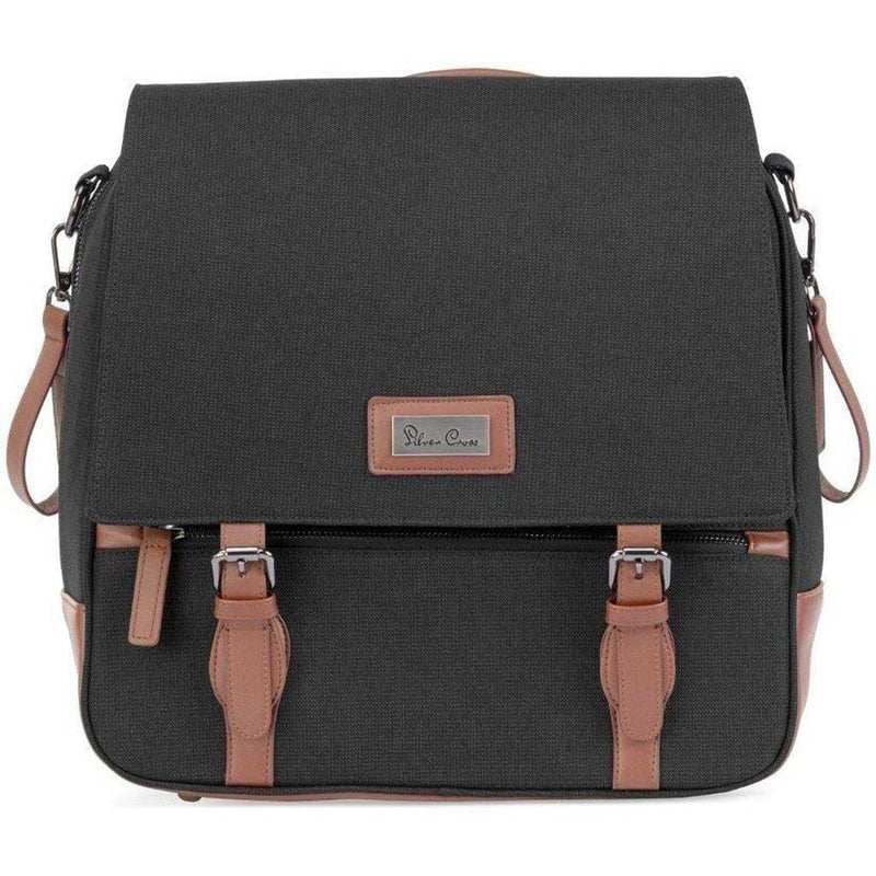 Silver Cross Wave 2021 Diaper Bag in Charcoal.